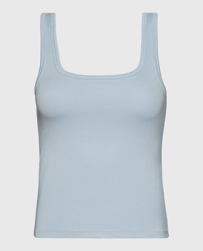 Sleep Tank in Subdued Blue