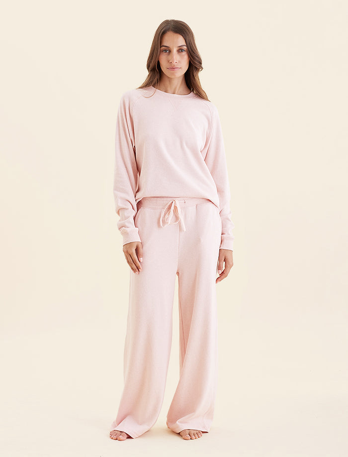 So Soft Fleecy Pullover & Straight Leg Loungepant Set
