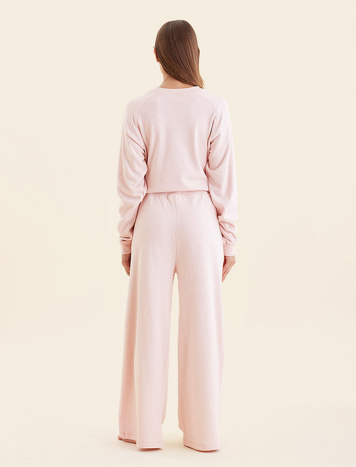 So Soft Fleecy Pullover & Straight Leg Loungepant Set