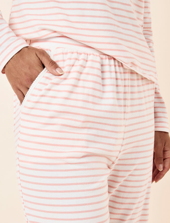 Soft Organic Cotton Knit Full Length PJ Set