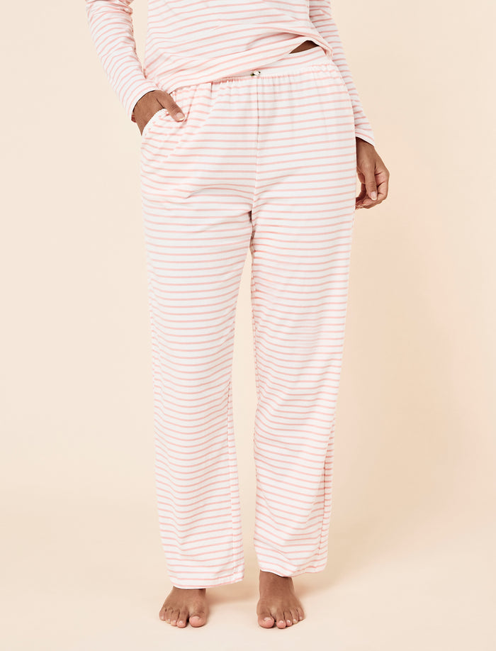 Soft Organic Cotton Knit Full Length PJ Set