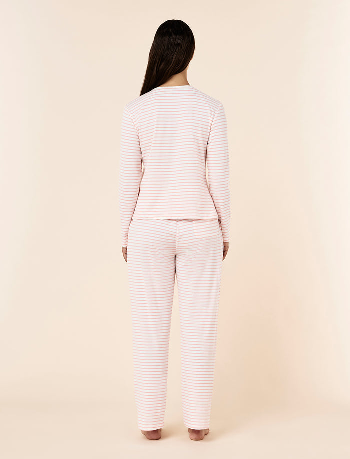 Soft Organic Cotton Knit Full Length PJ Set