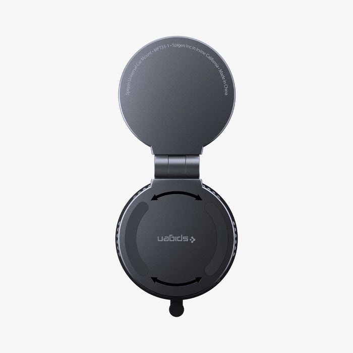 ACP11659 - Adhesive Dashboard Car Mount | MFT35-1 (Mag Fit) showing the arm folded down with the ring positioned close over the base