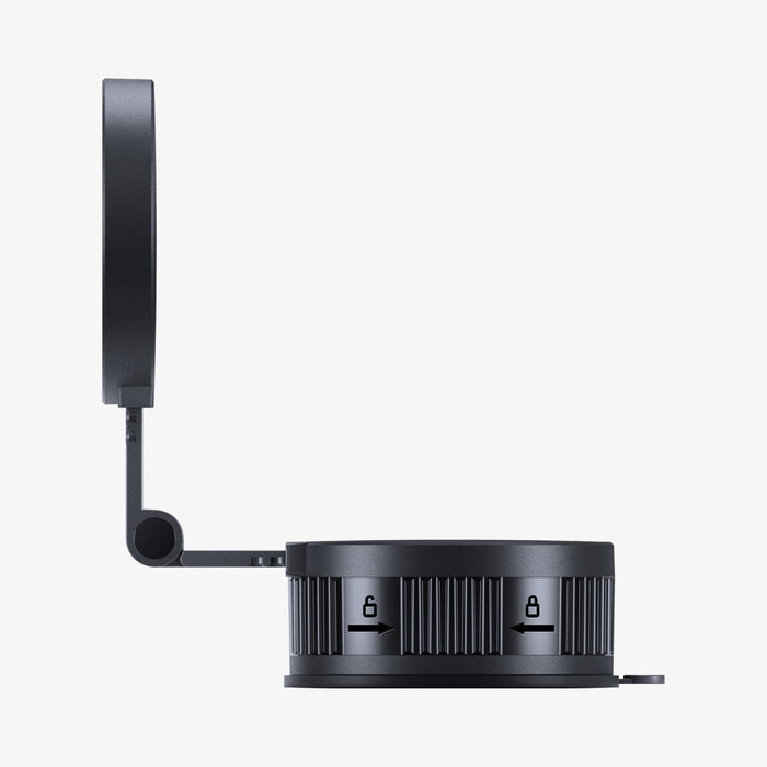 ACP11659 - Adhesive Dashboard Car Mount | MFT35-1 (Mag Fit) showing the side profile with the arm extended at a right angle from the base