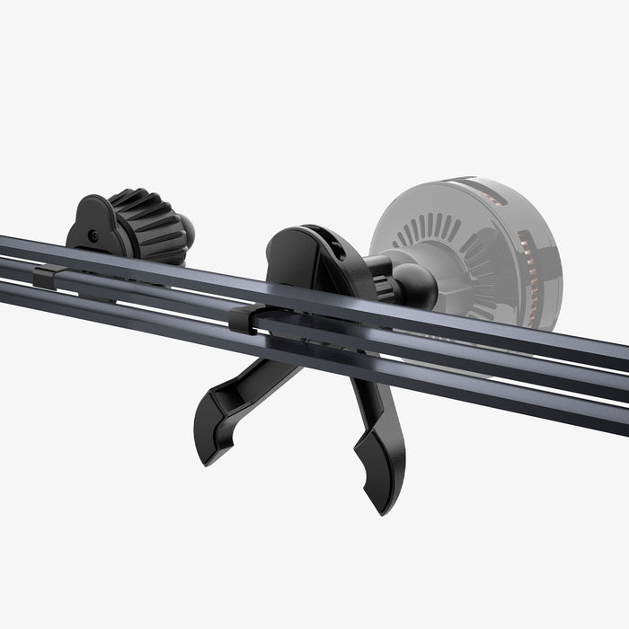 ACP10511 - Spigen Essential Qi2.2 Hook Car Mount (Mag Fit) showing the back with mount attached to airvent