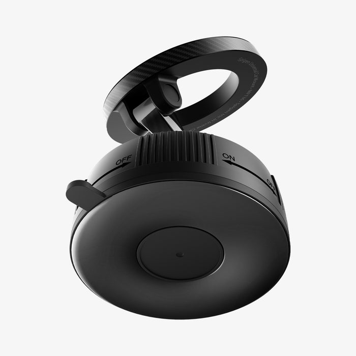 ACP11172 - Spigen Mag Fit Suction Cup Mount showing underside suction base with locking mechanism