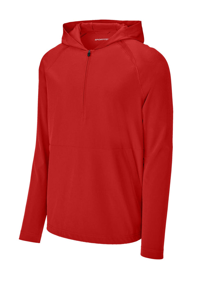 Sport-Tek JST488 Repeat 1/2-Zip Long Sleeve Hooded Jacket