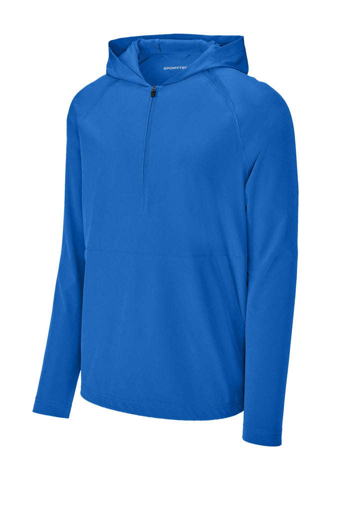 Sport-Tek JST488 Repeat 1/2-Zip Long Sleeve Hooded Jacket