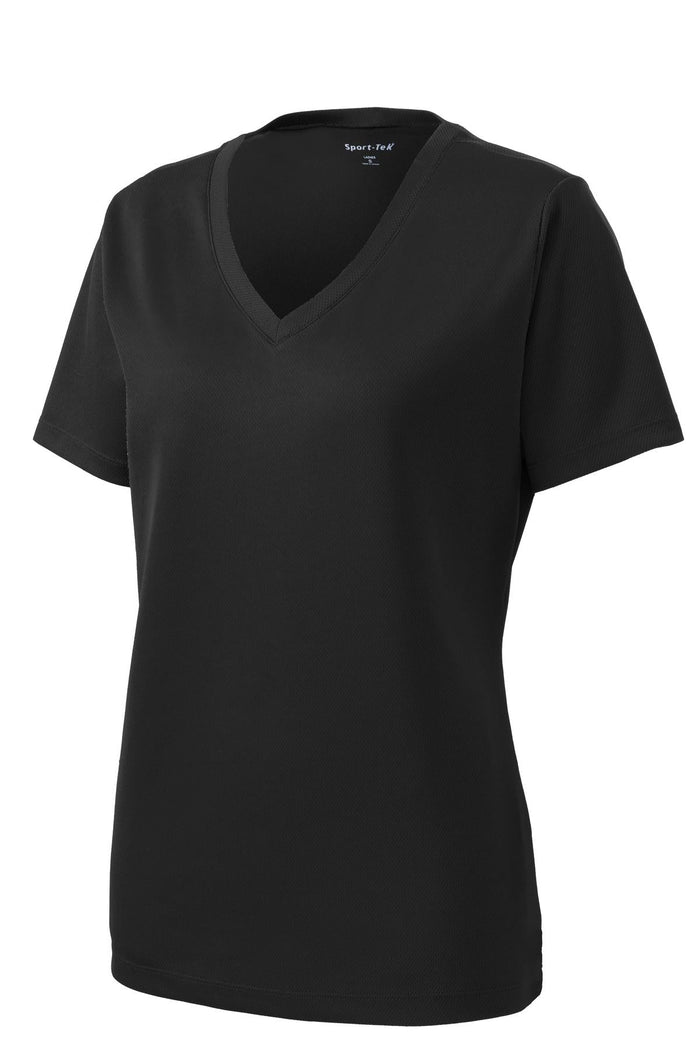 Sport-Tek LST340 Women's PosiCharge RacerMesh V-Neck Tee