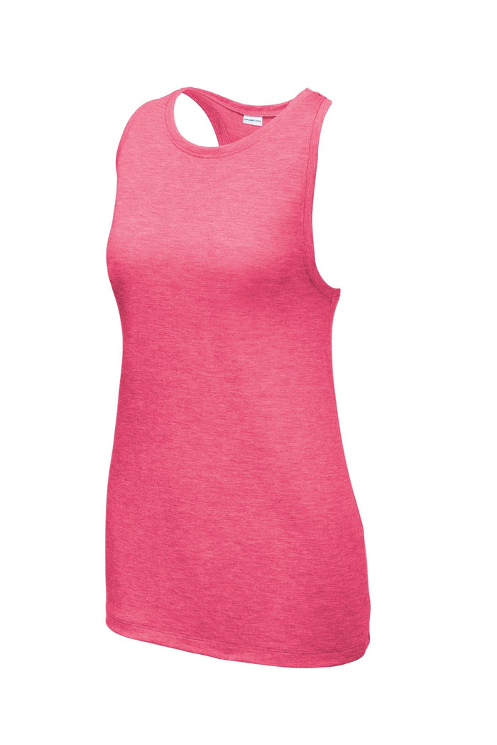 Sport-Tek LST402 Women's PosiCharge  Tri-Blend Wicking Tank