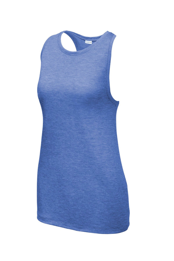 Sport-Tek LST402 Women's PosiCharge  Tri-Blend Wicking Tank