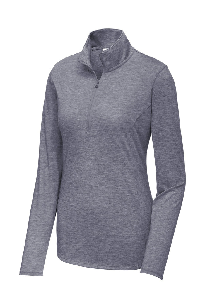 Sport-Tek LST407 Women's PosiCharge  Tri-Blend Wicking 1/4-Zip Pullover
