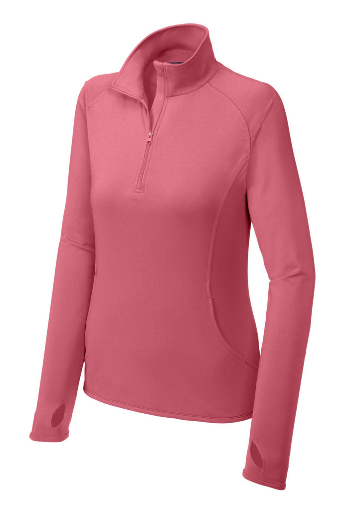 Sport-Tek LST850 Women's Sport-Wick Stretch 1/4-Zip Pullover
