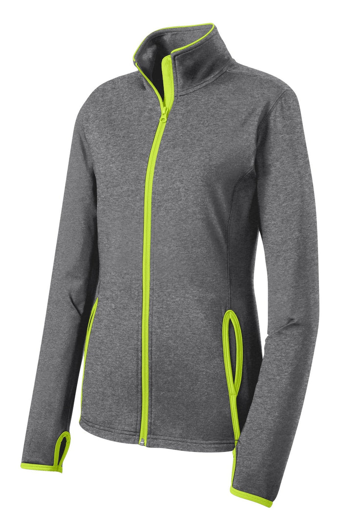 Sport-Tek LST853 Women's Sport-Wick Stretch Contrast Full-Zip Jacket