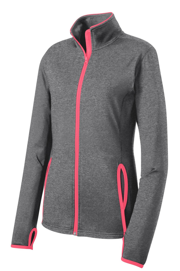 Charcoal Grey Heather/ Hot Coral / XS