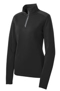 Sport-Tek LST860 Women's Sport-Wick Textured 1/4-Zip Pullover
