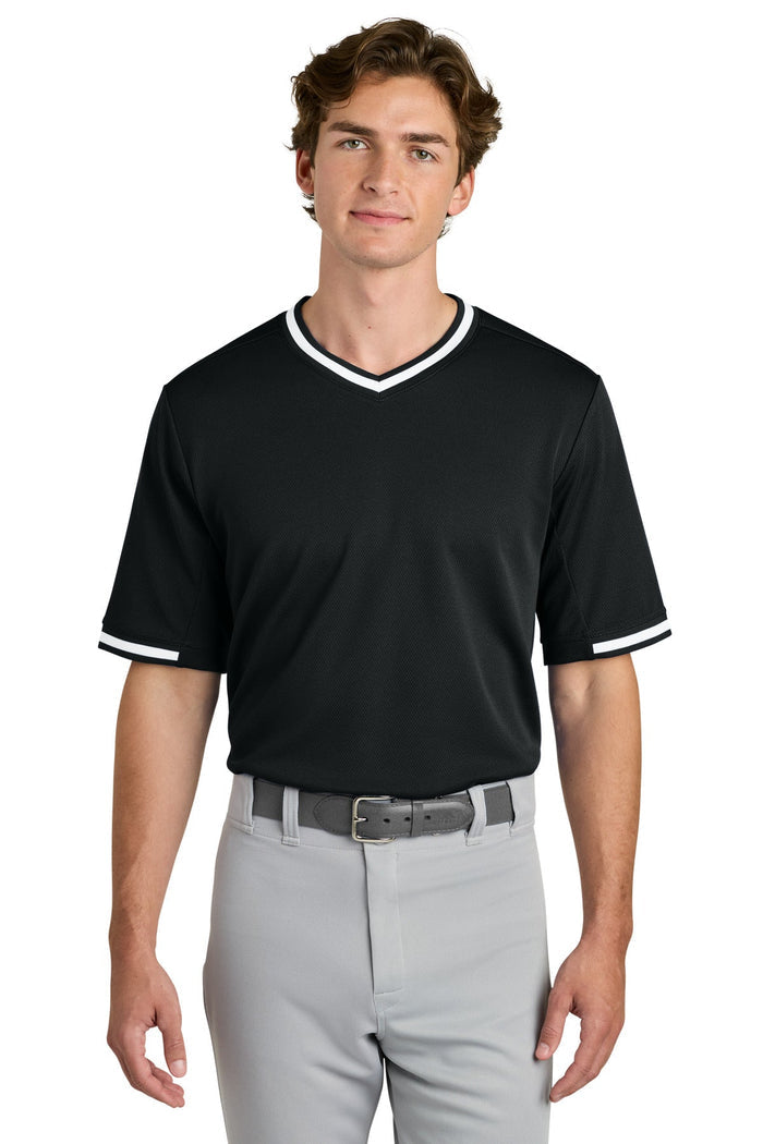 Sport-Tek ST221 Tough Mesh V-Neck Baseball Jersey