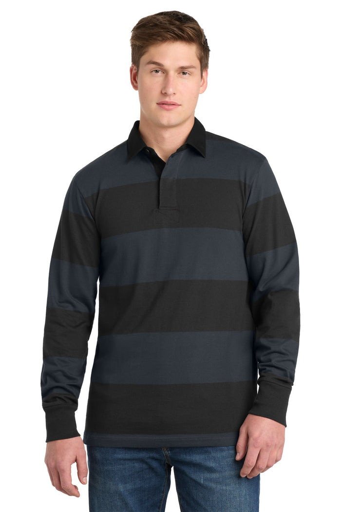 Sport-Tek ST301 Classic Long Sleeve Rugby Polo