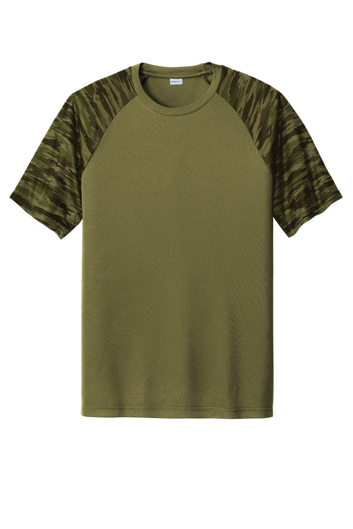 Sport-Tek ST376 Drift Camo Colorblock Tee