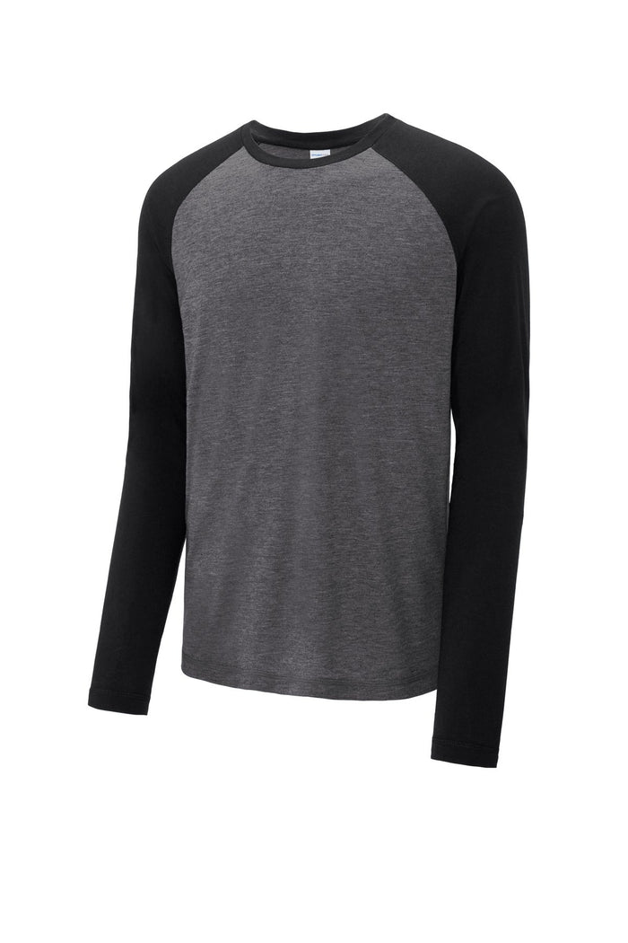 Sport-Tek ST400LS PosiCharge  Long Sleeve Tri-Blend Wicking Raglan Tee