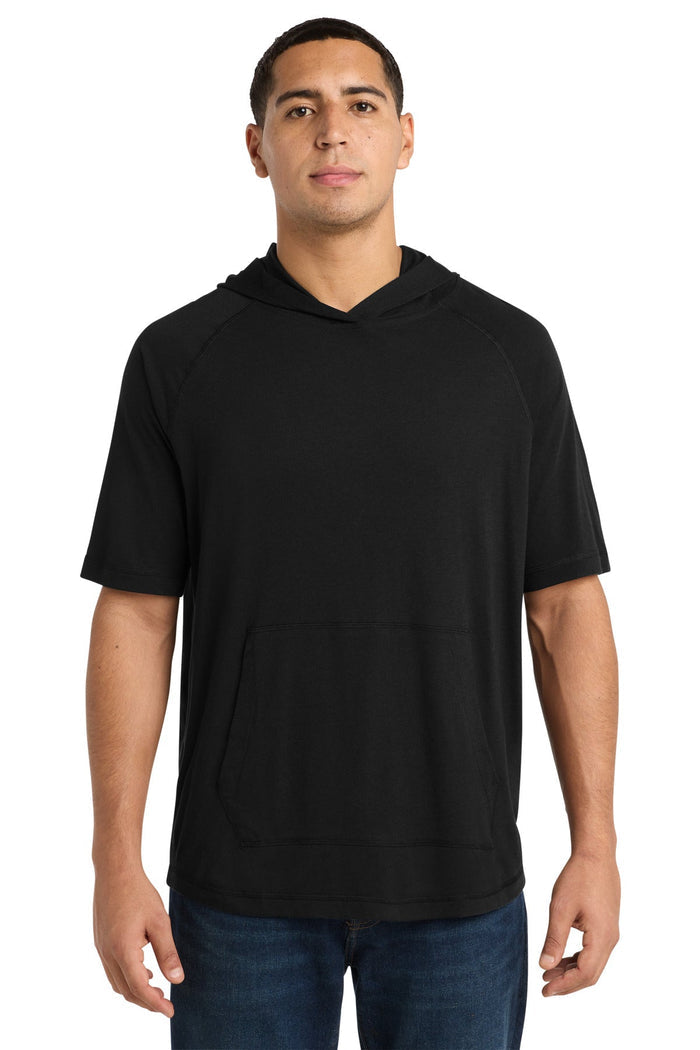 Sport-Tek ST404 PosiCharge  Tri-Blend Wicking Short Sleeve Hoodie