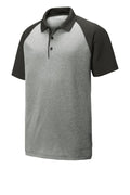 Sport-Tek ST641 PosiCharge  RacerMesh  Raglan Heather Block Polo