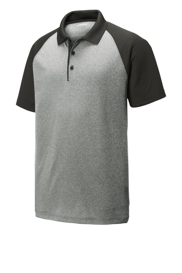 Sport-Tek ST641 PosiCharge  RacerMesh  Raglan Heather Block Polo