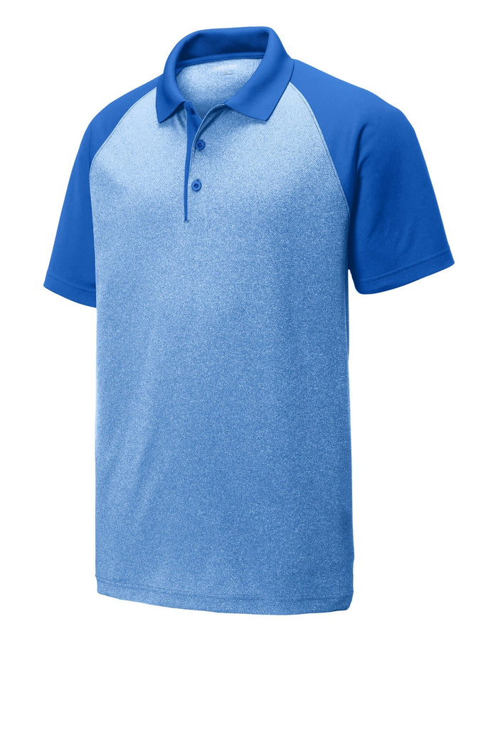 Sport-Tek ST641 PosiCharge  RacerMesh  Raglan Heather Block Polo