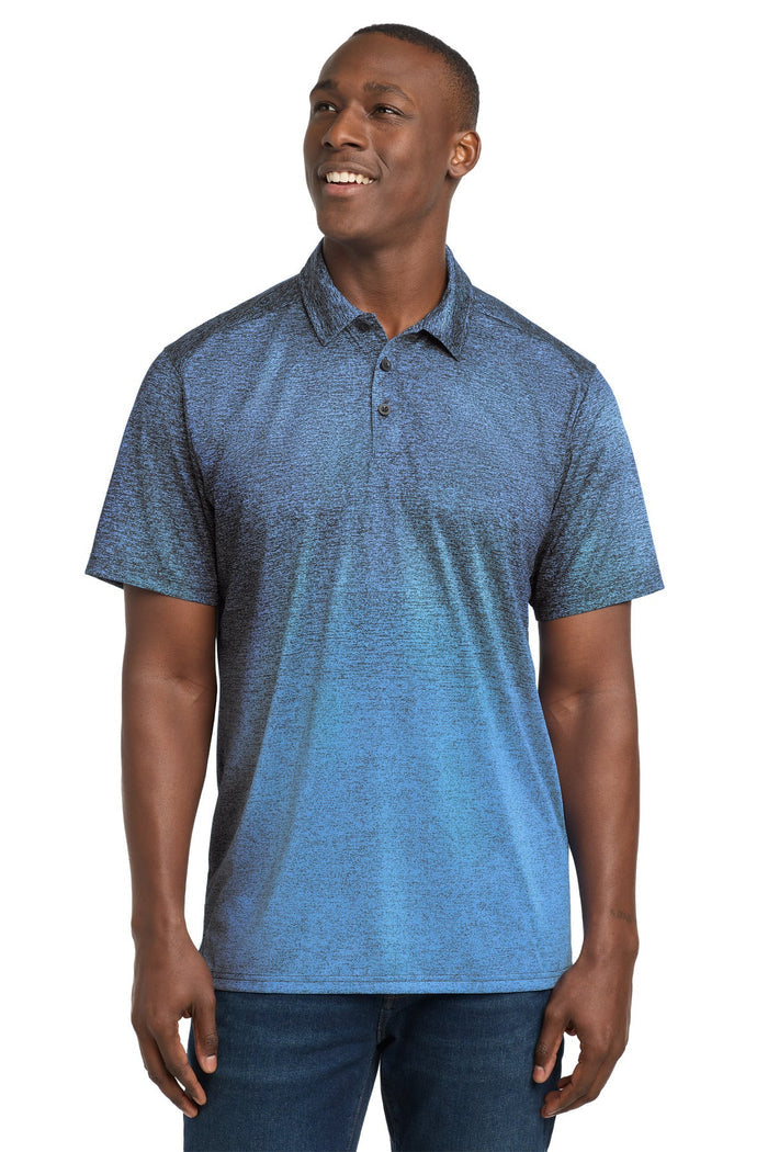 Sport-Tek ST671 Ombre Heather Polo