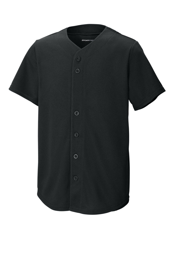 Sport-Tek YST220 Youth PosiCharge Tough Mesh Full-Button Jersey
