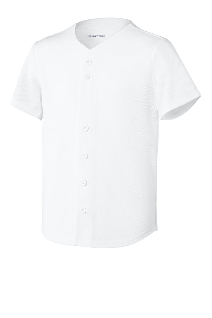 Sport-Tek YST220 Youth PosiCharge Tough Mesh Full-Button Jersey