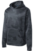 Sport-Tek YST240 Youth Sport-Wick CamoHex Fleece Hooded Pullover