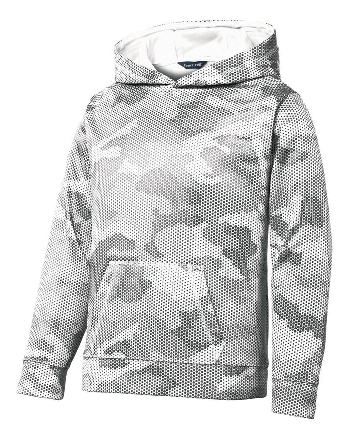 Sport-Tek YST240 Youth Sport-Wick CamoHex Fleece Hooded Pullover