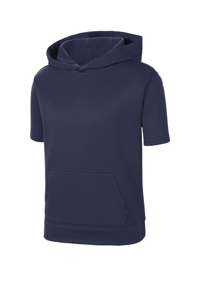 Sport-Tek YST251 Youth Sport-Wick  Fleece Short Sleeve Hooded Pullover