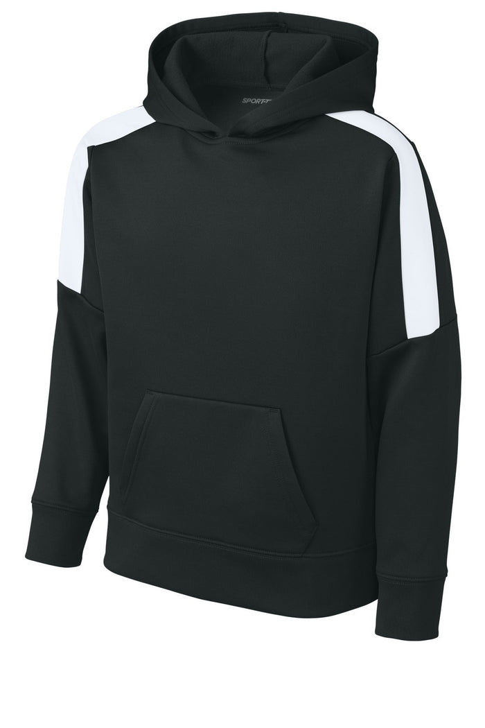 Sport-Tek YST255 Youth Sport-Wick Fleece United Pullover Hoodie