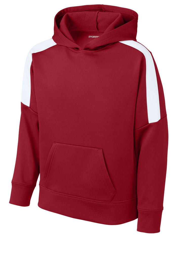 Sport-Tek YST255 Youth Sport-Wick Fleece United Pullover Hoodie