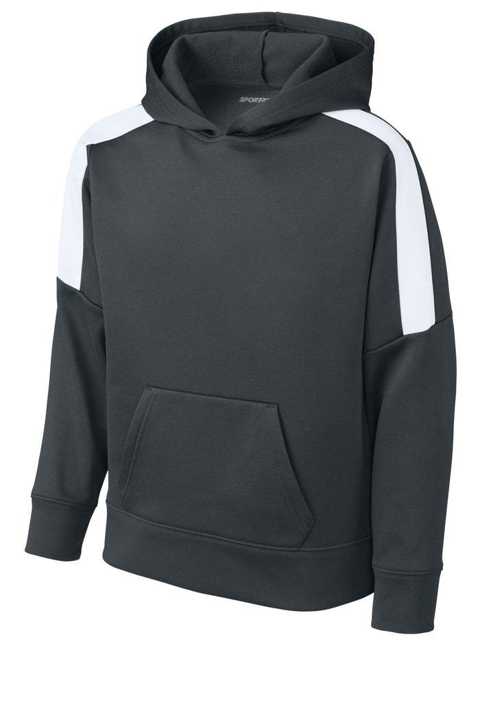 Sport-Tek YST255 Youth Sport-Wick Fleece United Pullover Hoodie