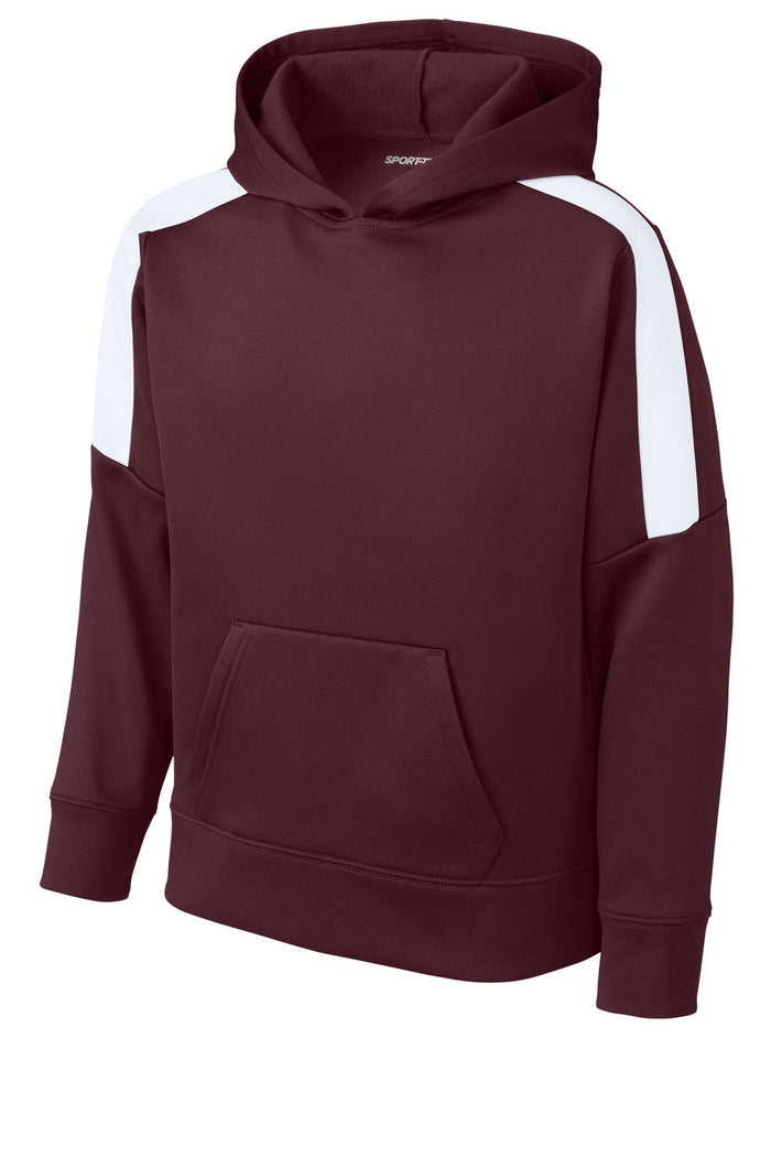 Sport-Tek YST255 Youth Sport-Wick Fleece United Pullover Hoodie