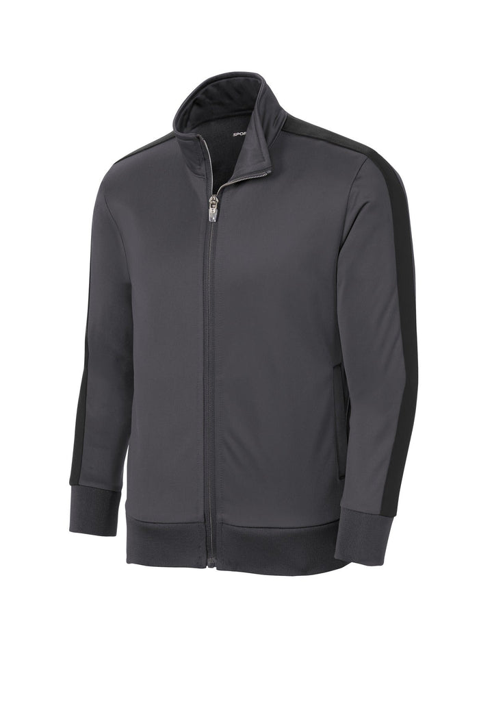 Sport-Tek YST94 Youth Tricot Sleeve Stripe Track Jacket