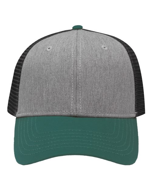 Heather Grey/ Charcoal/ Forest Green / OS