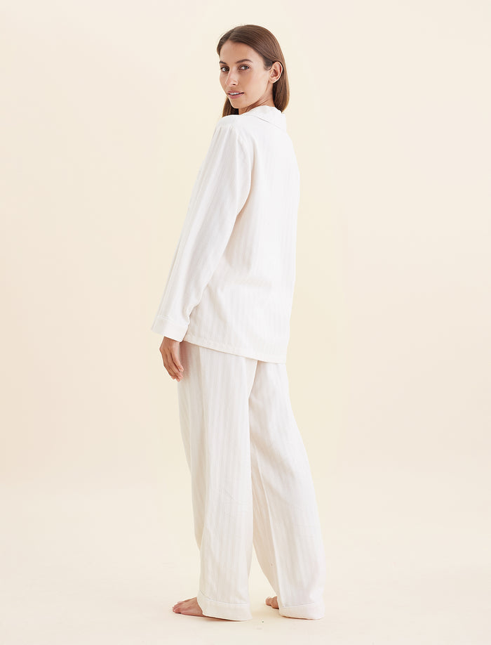 Super Soft Brushed Herringbone PJ Set