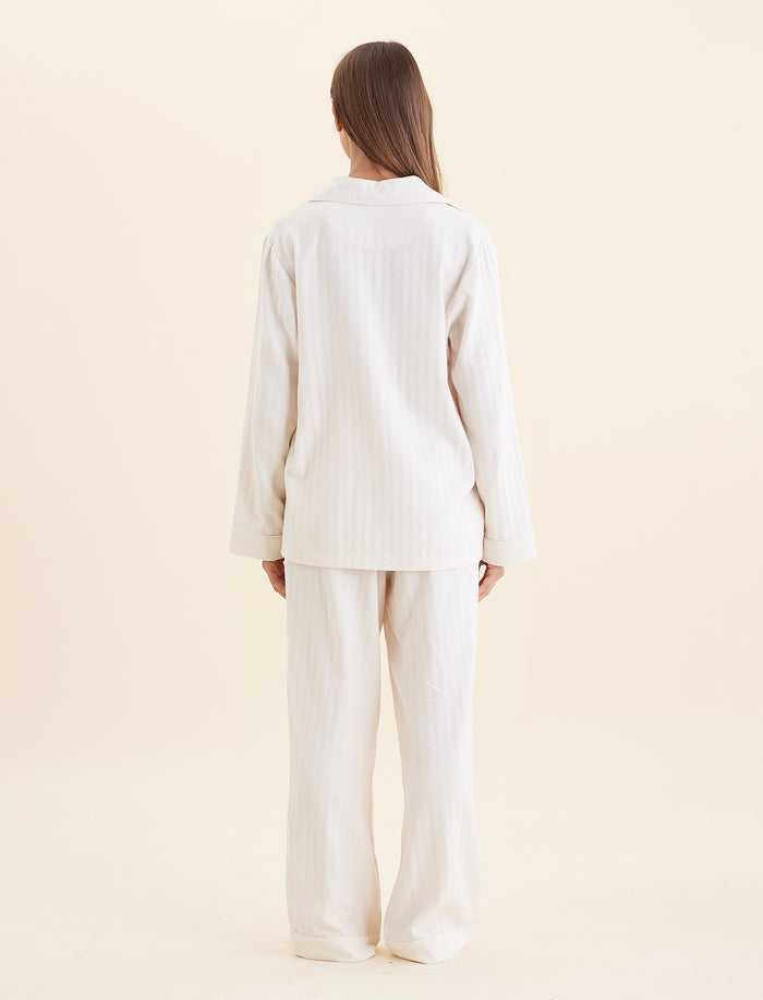 Super Soft Brushed Herringbone PJ Set