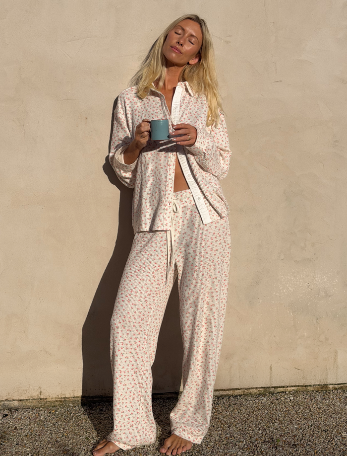 Super Soft Waffle Full Length PJ Set