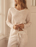 Super Soft Waffle V-Neck Top and Jogger Set