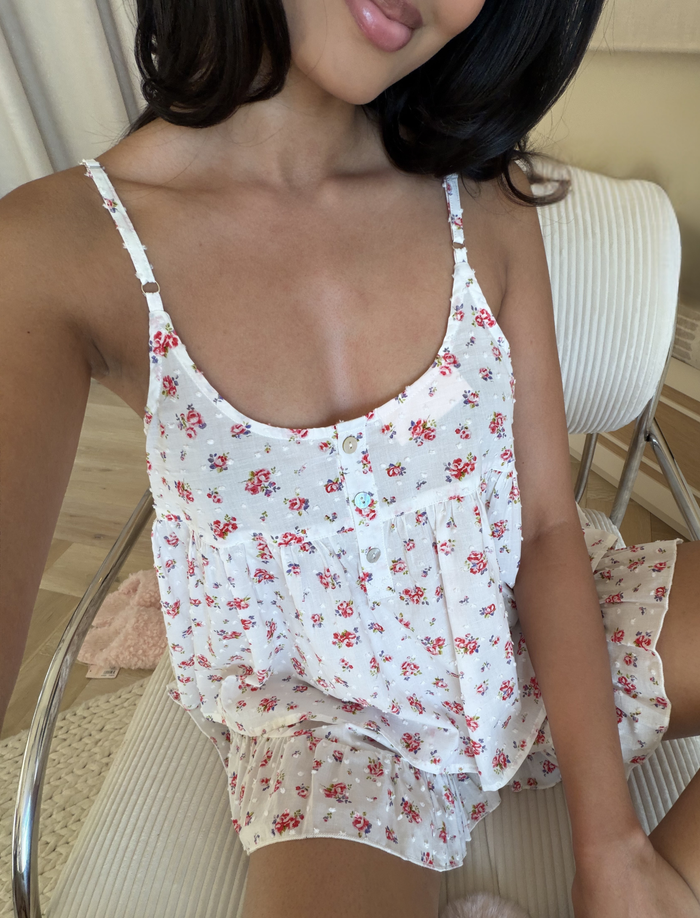 Swiss Dot Cami Boxer PJ Set