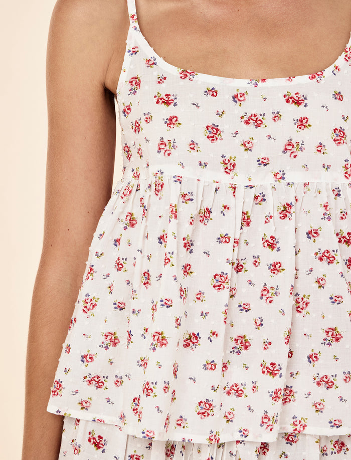 Swiss Dot Cami Boxer PJ Set
