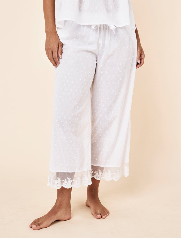 Swiss Dot Cami Crop PJ Set