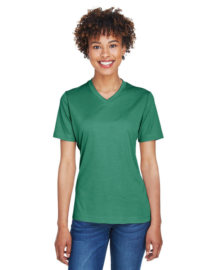Team 365 TT11HW Ladies' Sonic Heather Performance T-Shirt - Ninja Transfers