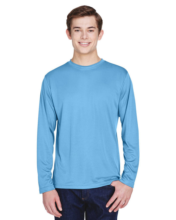 Team 365 TT11L Men's Zone Performance Long - Sleeve T-Shirt - Ninja Transfers