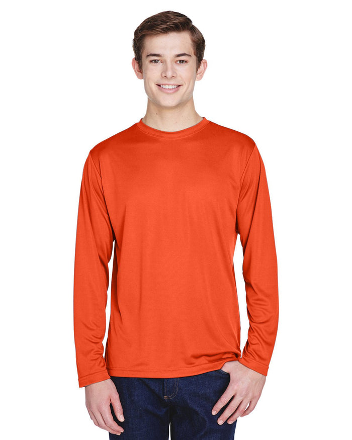 Team 365 TT11L Men's Zone Performance Long - Sleeve T-Shirt - Ninja Transfers
